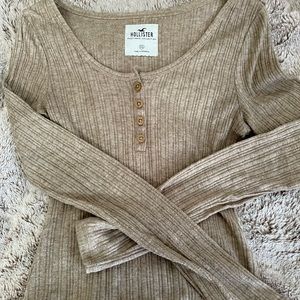 Hollister Brown Long Sleeve